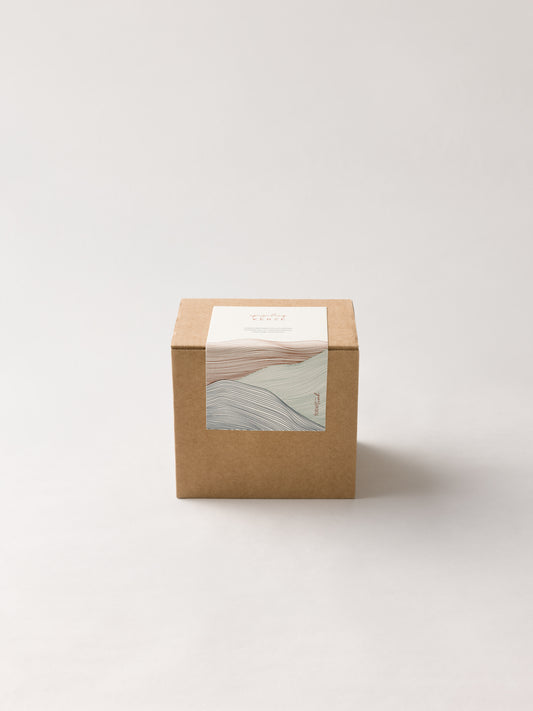 Upcycling Kerze | hellblau