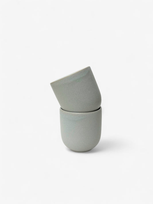 Becher | mint-grau matt
