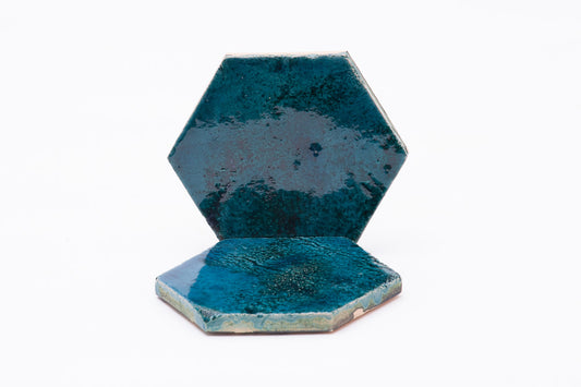 Keramik Fliese | Hexa Meeresblau